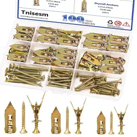 TN-44 TNISESM Drilling Drywall Anchors Screws Zinc
