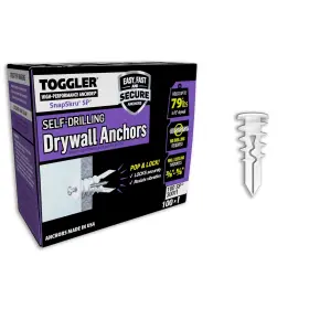 104460858 TOGGLER Snapskru Sp Drilling Drywall Anchor Hollow