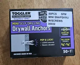 30032 TOGGLER Snapskru Drilling Anchor Mini Screws Box