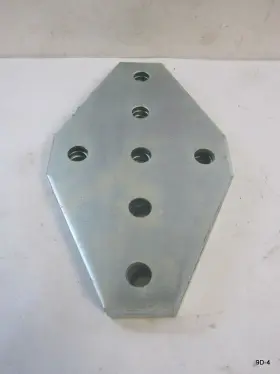 P1950 TOP PARTS USA Pack Flat Cross Splice Plate Fitting #2