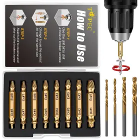 T8120-US TOPEC Stripped Screw Extractor Set Men