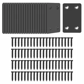 764690161204 TOPPROS Pack Flat Steel Straight Brace Bracket