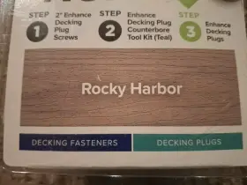652835380330 TREX Enhance Decking Plugs Rocky Harbor Hideaway #3