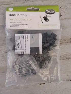 UNIVSTARTCLIP01 TREX HIDEAWAY Start Clips Hidden Fasteners