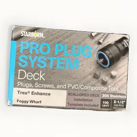 PXDT633S250 TREX Starborn Pro Plug Deck Pugs Screw Enhance