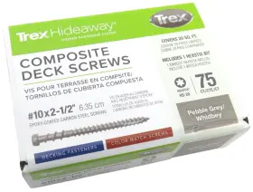 TCM25PG7501 TREX Hideaway Deck Screws Pebble