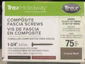 TCMF175CB7501 TREX Coastal Bluff Fascia Screws Epoxy Coated