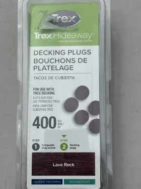 TDPLGLR40001 TREX Hideaway Decking Plugs Lava