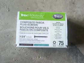TPSF175BK7501 TREX Hideaway Fascia Screws Epoxy Coated