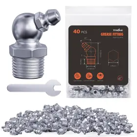 Q01-000 TRILINK Zerk Grease Fittings Nipples Angle
