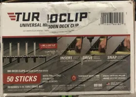 89180 TURBOCLIP Hidden Deck Clips Steel Fasteners Box