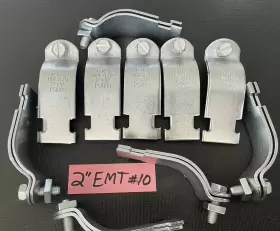 4316 UNISTRUT Emt Steel Conduit Pipe Clamps Channel Pack