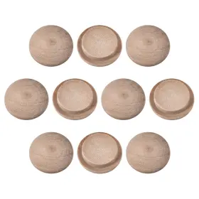 041814303413 UXCELL Cherry Hardwood Furniture Plugs Wood Top