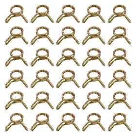 686130250180 UXCELL Double Wire Spring Hose Clamp Clips