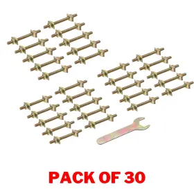 748432158349 UXCELL Countertop Connector Steel Fastener Set