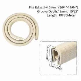 A19100800UX0464 UXCELL Edge Seal Extrusion Channel Protector #2