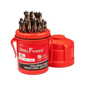 Vablackgold VALYRIANTOOL Hss Brad Point Wood Drill Bits Set