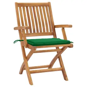 3072728 VIDAXL Solid Wood Teak Patio Chairs Armrest