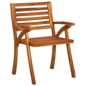 310630 VIDAXL Patio Dining Chair Armrest Solid Wood Acacia #2