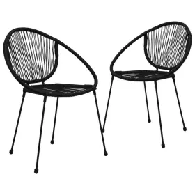 48566 VIDAXL Patio Weave Chair Steel Frame Pvc Rattan