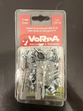 3189-CVT VORPA Steel Collars Pipes Screws Plugs Clamps