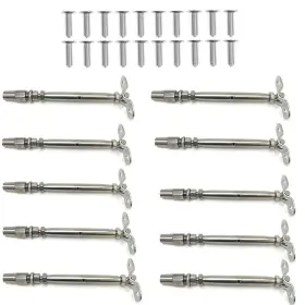 733424650444 VOTOER Swageless Wall Toggle Turnbuckle Steel