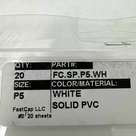 FC.SP.P5.WH FASTCAP Peel Stick Screw Cover Caps Pvc #2