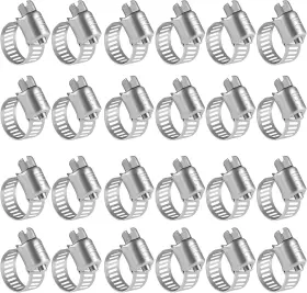 711181919837 WINL Steel Hose Clamps Worm Gear Drive