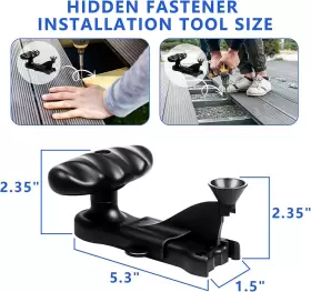 313092143143 WNDINE Hideaway Hidden Fastener Tool Trex #3