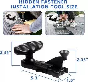 695640661546 WNDINE Hideaway Hidden Fastener Tool Trex #3