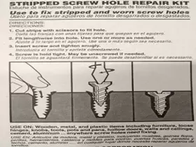 030699001583 WOODMATE Mr Grip Screw Hole Repair Steel Pack #3