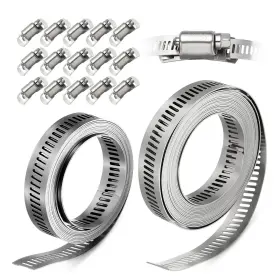 251113WKM000442F WORKKYMA Pack Steel Hose Clamps Feet Strap