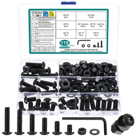 USWJQ-115-074 WUJIAQIU Screws Nuts Bolts Hex Kit