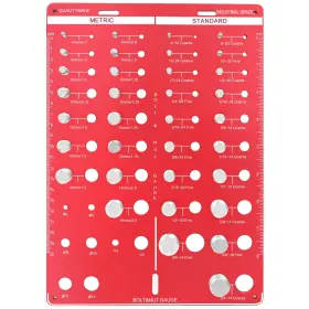 LMLS-2028-RED XINRINTONG Thread Checker Nut Bolt Standard Siz