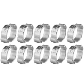 XINRUBQU82F9EM7A-05 XINRUB Steel Double Ear Hose Clamp Zinc