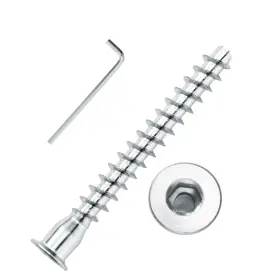 SCREW-M5 YAAYII Confirmat Screws Hex Socket Drive Countersunk