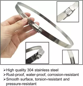 84-108 YATAI Steel Duct Hose Clamp Pipe Air Ducting #2