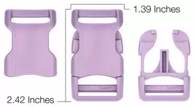 BYKKC-LAV-1-25 YKK Lavender Contoured Release Buckle #2