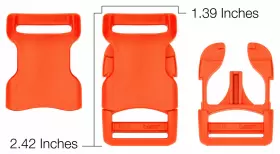 BYKKC-NOR-1-25 YKK Neon Contoured Release Buckle #2