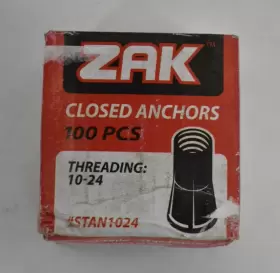 STAN1024 ZAK Closed Sink Anchors Pack Bottom Thread
