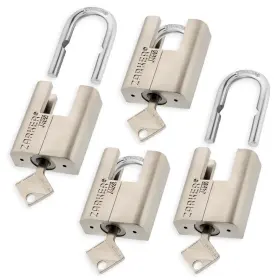 45UK4S ZARKER Keyed Alike Padlocks Steel Shackle Lock Keys