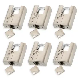 809224305340 ZARKER Keyed Alike Padlocks Steel Shackle Lock