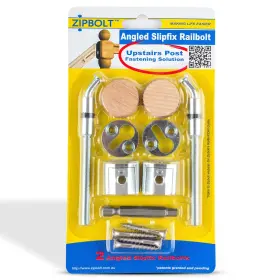 13.960 ZIPBOLT Angled Slipfix Railbolt Handrail Newel Post