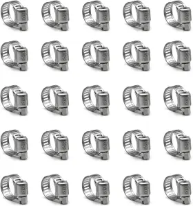 HC-10 ZIPCCI Steel Worm Gear Fuel Line Hose Clamps