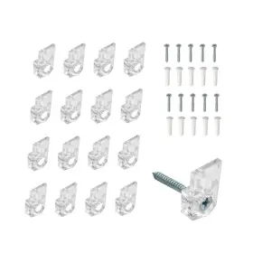 60870 ZTEOFO Set Mirror Holder Clips Glass Retainer Kit
