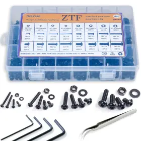E-001 ZTF Hex Head Cap Bolts Screws Nuts Washers Kit