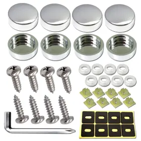 Qm-tqw ZXFOOG Steel License Plate Screws Car Bolts Fastening