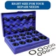 407 Pcs Universal SAE O Ring Assortment Kit，32 Inch Sizes Standard Nitrile Ru...
