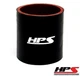 HPS HTSC-300-BLK 4 Ply Reinforced Silicone Hose Coupler 3" ID - 3" Long Black