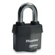 MASTER LOCK 6127KA-10G209 Keyed Padlock, 7/8 in,Rectangle,Black 3JZH2